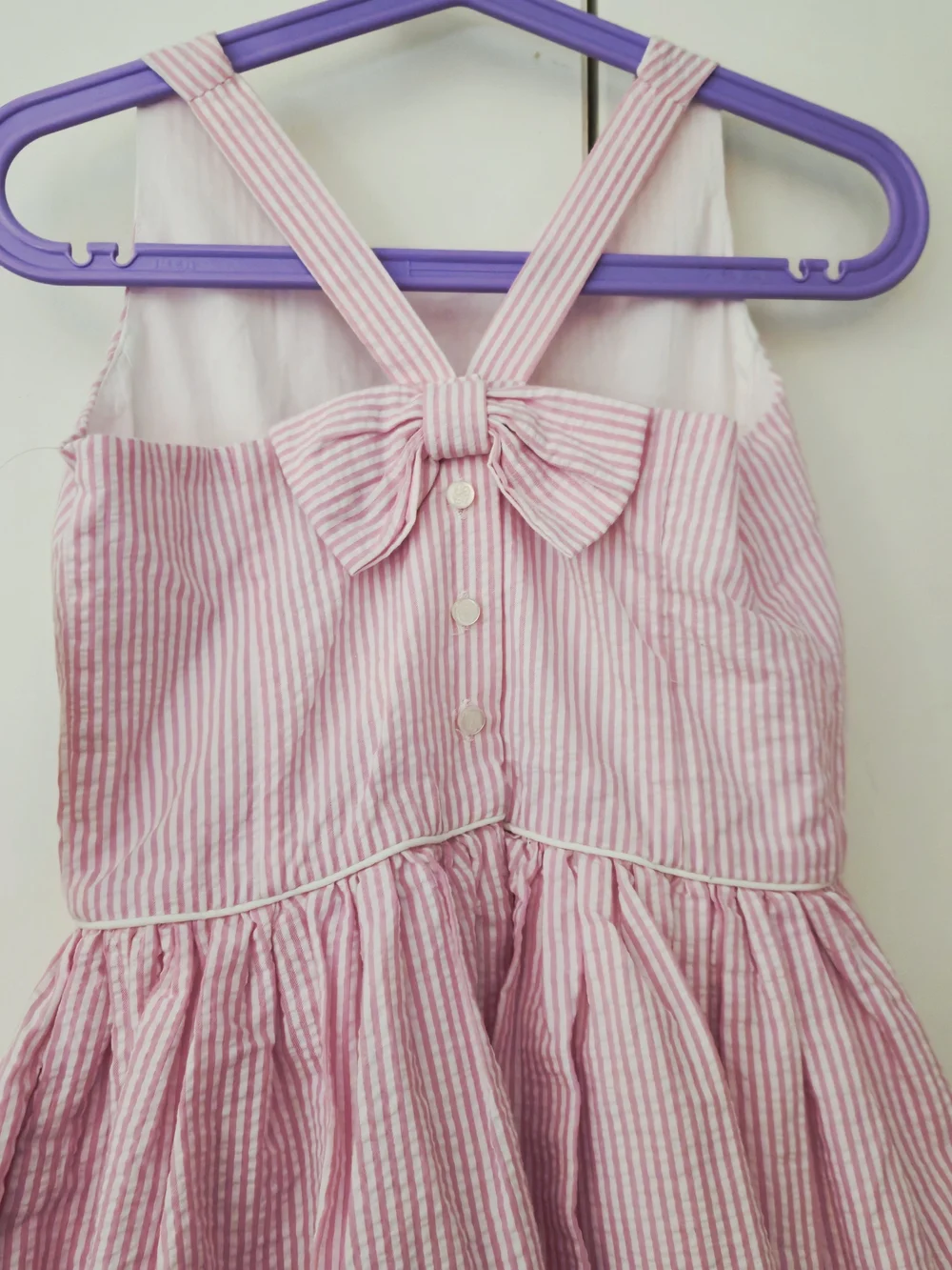 Ralph Lauren Pink Striped Seersucker Sundress